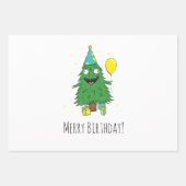 Merry Birthday Wrapping Paper Geschenkpapier Set (Vorderseite 2)