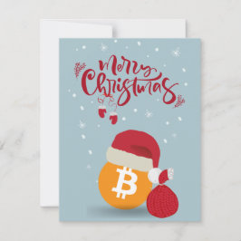 Merry Bitcoin Christmas Feiertagskarte