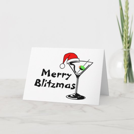 Merry Blitzmas Feiertagskarte (Vorderseite)