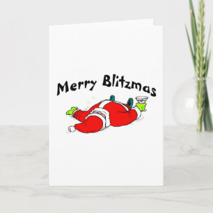 Merry Blitzmas Santa Feiertagskarte