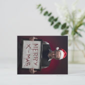 Merry Bloody Xmas Feiertagspostkarte (Stehend Vorderseite)