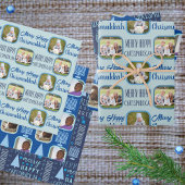 Merry Blue Intertrust Chrismukkah Assortiment Geschenkpapier Set