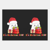 Merry Boo zu Weihnachten Geschenkpapier Set (Vorderseite 3)