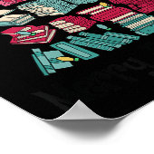 Merry Bookmas Books Ne Tree Funny Reading Lover Ch Poster (Ecke)