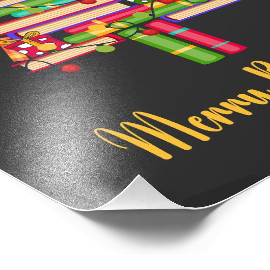 Merry Bookmas Fotodruck (Ecke)