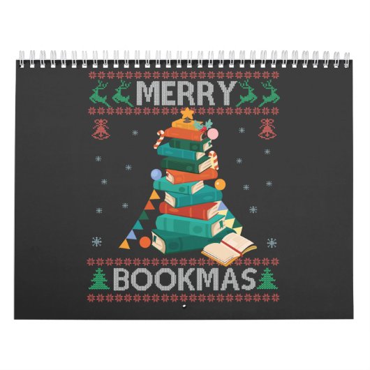 Merry Bookmas Funny Ugly Xmas Sweater Library Gesc Kalender (Titelbild)