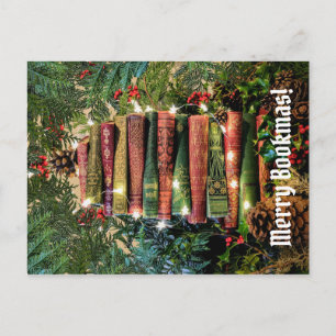 Merry Bookmas Postkarte