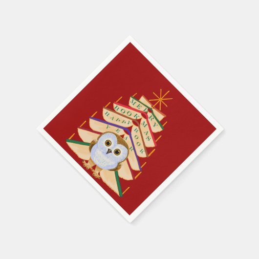 Merry Bookmas Serviette (Ecke)