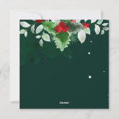 Merry Bookmas - Weihnachtsbaum Feiertagskarte (Rückseite)