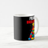 Merry Brickmas Block Building Builder Brick Master Kaffeetasse (VorderseiteRechts)