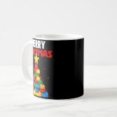 Merry Brickmas Block Building Builder Brick Master Kaffeetasse (Vorderseite Links)