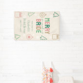 Merry & Bride Christmas Bridal Shower Banner (InSitu)