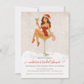 Merry & Bride Christmas Bridal Shower Einladung (Vorderseite)