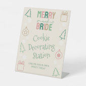 Merry & Bride Cookie-Dekorieren Brautdusche Sockelschild (Vorderseite)