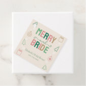 Merry & Bride Weihnachts-Brautparty Geschenkanhänger (Beispiel)