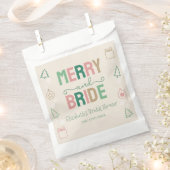 Merry & Bride Weihnachts-Brautparty Geschenktütchen (Ausgeschnitten)