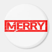 Merry Briefmarke Magnet (Vorne)