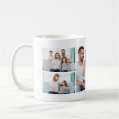 Merry & Bright 3 Family Foto Collage Weihnachten Kaffeetasse (Links)