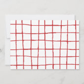 Merry & Bright 3-Foto Weihnachtskarte Einladung (Rückseite)