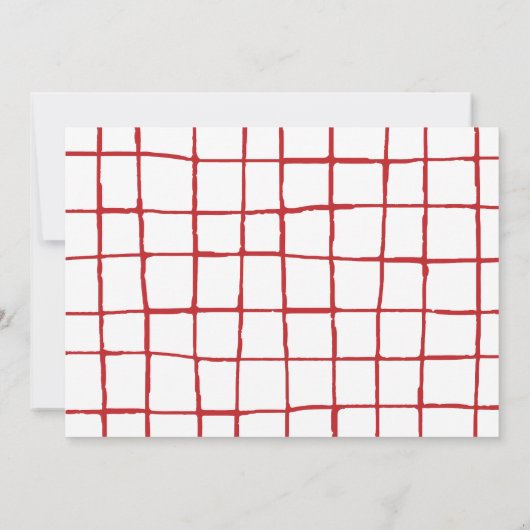 Merry & Bright 3-Foto Weihnachtskarte Einladung (Rückseite)