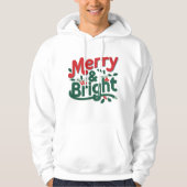 Merry & Bright Adult Pullover Hoodie - Classic (Vorderseite)