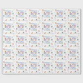 Merry & Bright Alles Personalisiert Geschenkpapier (Flach)