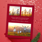 Merry Bright Arch Foto Red Budget Weihnachtskarte