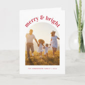 Merry Bright Arch Foto Weihnachten (Vorderseite)