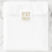 Merry & Bright | Aufkleber für Geschenktipps (Tasche)