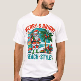 Merry & Bright, Beach Style - Weihnachten Pa T-Shirt