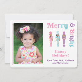 Merry & Bright Black Nutcracker Frohe Weihnachten