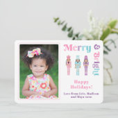 Merry & Bright Black Nutcracker Frohe Weihnachten (Stehend Vorderseite)