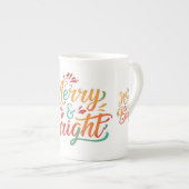 Merry & Bright Bone China Tasse Collection (Vorderseite Rechts)