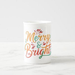 Merry & Bright Bone China Tasse Collection