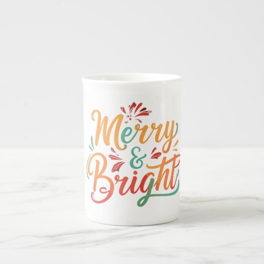 Merry & Bright Bone China Tasse Collection (Vorderseite)