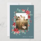 Merry Bright Botanisches Foto Weihnachten (Vorderseite)