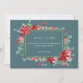 Merry Bright Botanisches Foto Weihnachten (Rückseite)