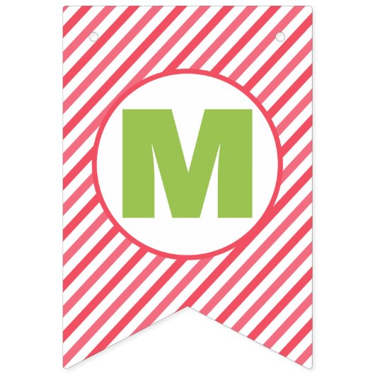 Merry + Bright Christmas Bunting Banner (Zweite Fahne)