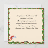 Merry & Bright Christmas Card Feiertagskarte (Rückseite)