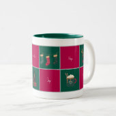 Merry & Bright Christmas Coffee Mug Zweifarbige Tasse (VorderseiteRechts)