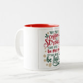 Merry & Bright Christmas Coffee Tasse Design (Vorderseite Links)