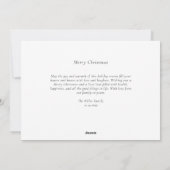 Merry & Bright Christmas Feiertagskarte (Rückseite)
