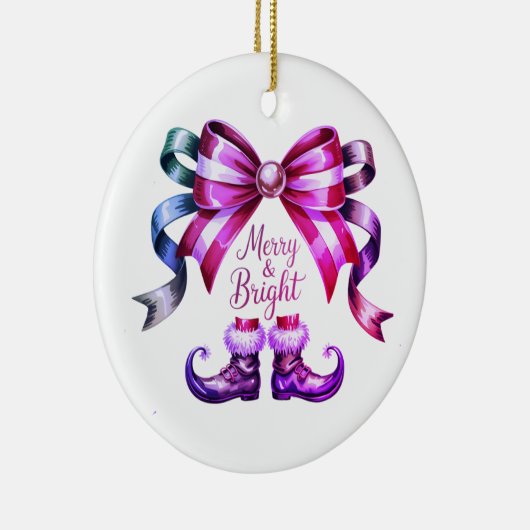 Merry & Bright Christmas Festive Ornament (Rechts)