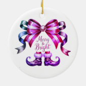 Merry & Bright Christmas Festive Ornament (Hinten)