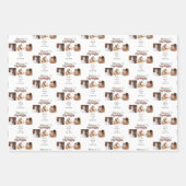 Merry Bright Christmas Foto Candy Cane Red White Geschenkpapier Set (Vorderseite)