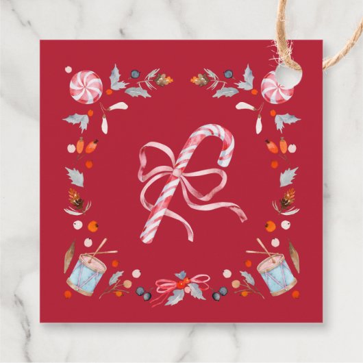 Merry & Bright Christmas Geschenkanhänger (Rückseite)