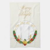 Merry & Bright Christmas Geschirrtuch (Vertikal)