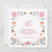 Merry & Bright Christmas Greeting Card (Rückseite)