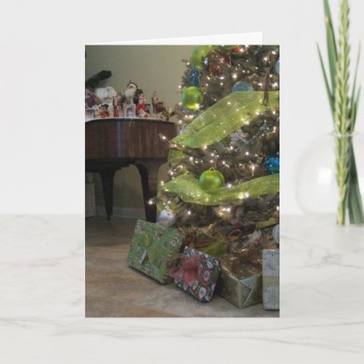 "Merry & Bright Christmas" - Grußkarte Feiertagskarte (Vorderseite)