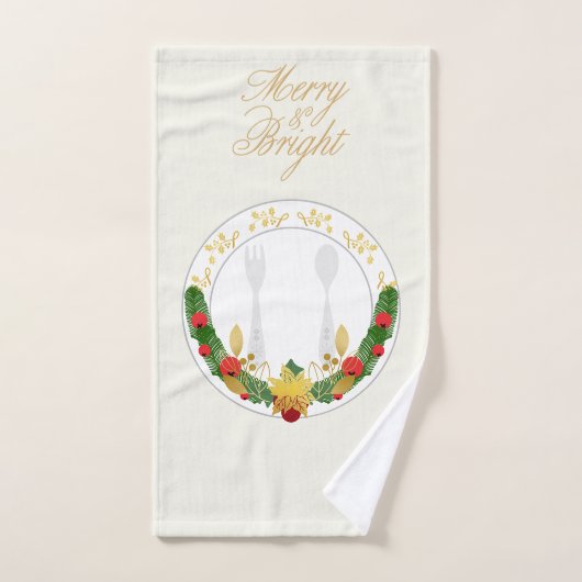 Merry & Bright Christmas Handtuch (Handtuch)